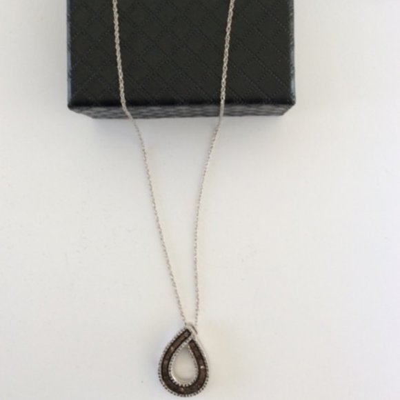 🌟🌸HOST PICK 🌟🌸 NWT Le Vian Pendant1/3 ct Chocolate Diamonds 14K White Gold - Picture 3 of 6